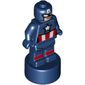 Minifig Trophy Statuette, Captain America Print
