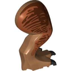 Animal Body Part, Dinosaur, Tyrannosaurus Rex Leg, Right, with Pin, Dark Orange and Reddish Brown Markings Print