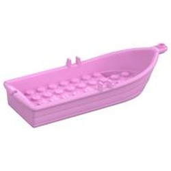 Boat / Rowing Boat 14 x 5 x 2 with Oarlocks [No Hollow Inside Studs]