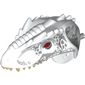 Animal Body Part, Dinosaur, Indominus Rex Head with Light Bluish Gray Pin, Tan Teeth, Red Eyes and Light Bluish Gray Scales Print