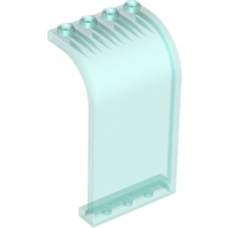 LEGO part 10035251 WALL ELEMENT W. CURVE 3X4X6 in Transparent Light Blue/ Trans-Light Blue