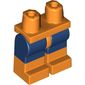 Hips with Dark Blue Legs and Orange Boots Pattern