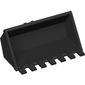Construction Vehicle Bucket 3 x 6, 7 Hinge Teeth