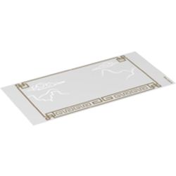 Shadow Theater Screen with Mountains and Clouds, and Ornate Gold Frame, 96 x 48mm