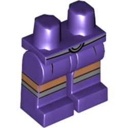 Hips and Dark Purple Legs with Miniskirt, Silver Belt and Boot Tops Print