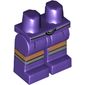 Hips and Dark Purple Legs with Miniskirt, Silver Belt and Boot Tops Print