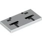Tile 2 x 4 Pixels for Minecraft Ghast Closed Eyes Print