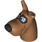 Animal Body Part, Dog Head Great Dane with Scooby-Doo with Pilot Goggles Print