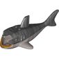 Animal Body Part, Shark Body with Gills and Gold Teeth Print (Sharkanator)