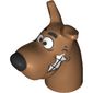 Animal Body Part, Dog Head Great Dane with Scooby-Doo with Mouth Open at Side and Chattering Teeth Print
