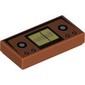 Tile 1 x 2 with Vintage Radio Set Print