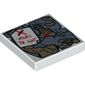 Tile 2 x 2 with Treasure Map with 'X - MARKS THE SPOT' Print