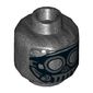 Minifig Head Unkar's Thug, Mask with Goggles and Metal Mouth Grate Print [Hollow Stud]