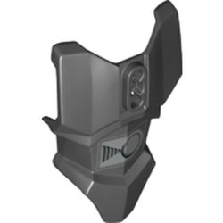 Large Figure Torso Cover, Armour with 2 Chest Holes and Ball Joint Socket with Large Belt Buckle Print (Darth Vader)