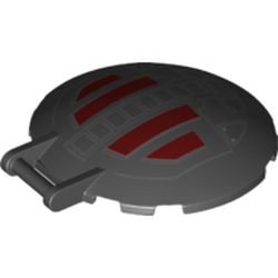Dish 6 x 6 Inverted - No Studs with Handle with SW First Order TIE Fighter Hatch Pattern
