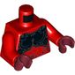 Torso Armor, Black Chestplate with Bare Midriff Print, Red Arms, Dark Red Hands