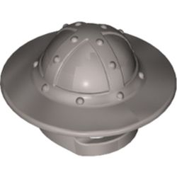 LEGO part STEEL HELMET in Silver Metallic/ Flat Silver