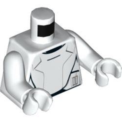 Torso Armor Panels Print (Flametrooper), White Arms and Hands
