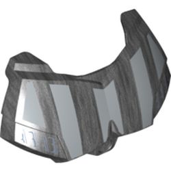 Large Figure Chest Cover, Armour Small with Light Bluish Gray Stripes (Darth Vader) Print