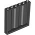 23405 WALL 1X6X5 CONTAINER in Black