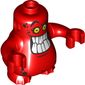 Body Nexo Knights Scurrier with Red Arms and with Orange Eyes and Open Smile with 10 Teeth Print