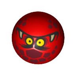Technic Ball Joint with Rock Monster Print