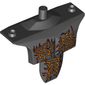 Large Figure Torso, Chest Armor, Shoulder Studs with Orange Veins Print