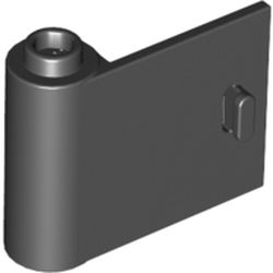 LEGO part 92262 LEFT DOOR W/KNOB HINGE 1X3X2 in Black