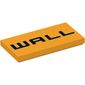 Tile 2 x 4 with 'WALL' print