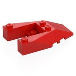 LEGO part 6153 FRONT 4X6X1 in Bright Red/ Red