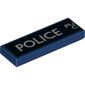 Tile 1 x 3 with 'Police Public Call Box' Left Side