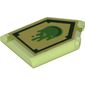 Tile Special 2 x 3 Pentagonal with Nexo Power Shield Print - Slime Blast