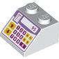 Slope 45° 2 x 2 with Cash Register Print