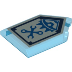 Tile Special 2 x 3 Pentagonal with Nexo Power Shield Print - Mech Master