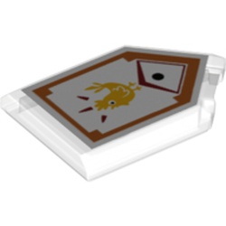 Tile Special 2 x 3 Pentagonal with Nexo Power Shield Print - Chicken Power