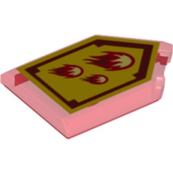 Tile Special 2 x 3 Pentagonal with Nexo Power Shield Print - Incinerate