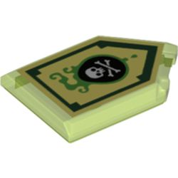 Tile Special 2 x 3 Pentagonal with Nexo Power Shield Print - Venom Bite
