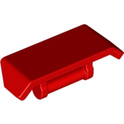 LEGO part 98834 SPOILER W. SHAFT Ø 3.2 in Bright Red/ Red