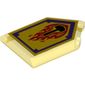 Tile Special 2 x 3 Pentagonal with Nexo Power Shield Print - Flame Wreck