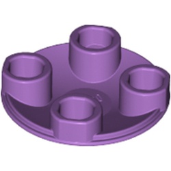LEGO part 2654 SLIDE SHOE ROUND 2X2 in Medium Lavender