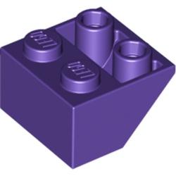 LEGO part 10003660 ROOF TILE 2X2/45 INV. in Medium Lilac/ Dark Purple