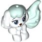 Animal, Dog, Puppy with 1.5 Hole with Light Aqua Hair, Tail print