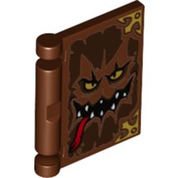 Book Cover with Monster Face Print