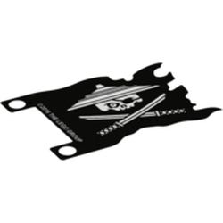 Flag 7 x 5 with White Pirate Skull Print