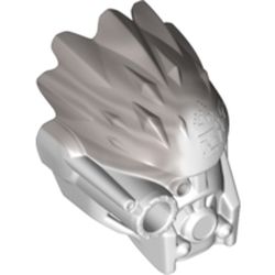 Large Figure Mask of Ice (Unity) with Marbled Flat Silver Pattern