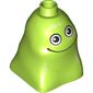 Duplo Brick 2 x 2 x 2 Bag Shaped with Black and White Eyes and Thin Wide Mouth Print (Blodger Blopp)