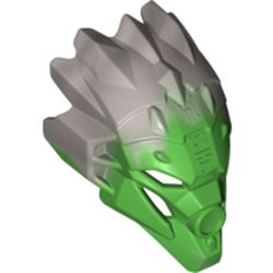 Large Figure Mask of Jungle (Unity) with Marbled Flat Silver Pattern