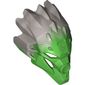 Large Figure Mask of Jungle (Unity) with Marbled Flat Silver Pattern