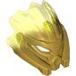 Large Figure Mask with Marbled Trans-Neon Green Pattern