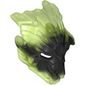 Large Figure Mask Umarak with Trans-Bright Green Marble Pattern